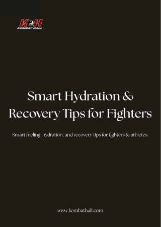 Smart Hydration & Recovery Tips for Fighters