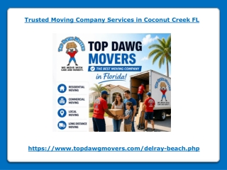 Trusted Moving Company Services in Coconut Creek FL