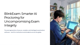 BlinkExam AI Proctoring Software – Smarter Online Exam Security