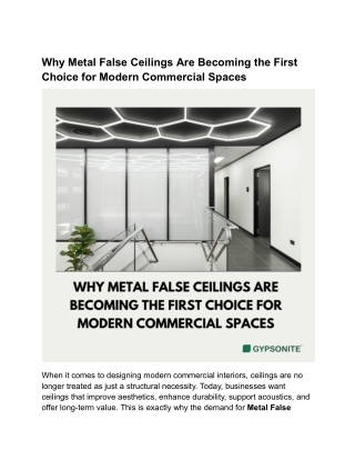 Why Metal False Ceilings Are Becoming the First Choice for Modern Commercial Spaces (1)