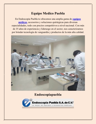 Equipos Médicos Puebla