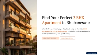 2 BHK Apartment for Sale in Bhubaneswar | Urban Craft Properties