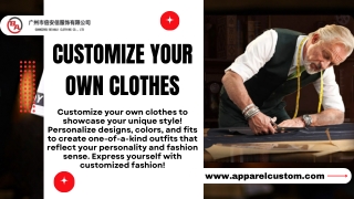 Customize Your Own Clothes