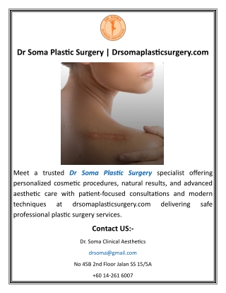 Dr Soma Plastic SurgerDrsomaplasticsurgery