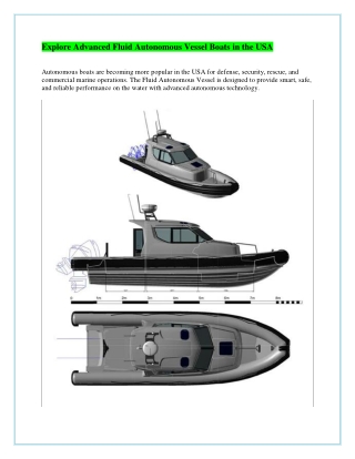 Explore Advanced Fluid Autonomous Vessel Boats in the USA