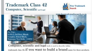 Trademark Class 42 | Computer, Scientific and Legal