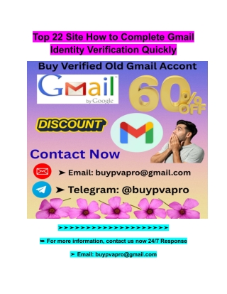 Top 22 Site How to Complete Gmail Identity Verification Quickly