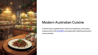 Modern Australian Cuisine and Cooking Trends – Chef Scott Biffin