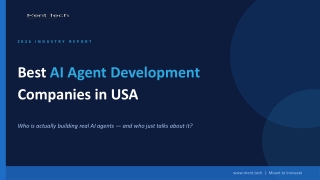 Title: Best AI Agent Development Companies in USA 2026 | Ment Tech Labs