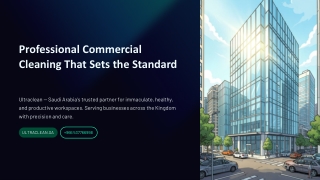 Professional Commercial Cleaning That Sets the Standard