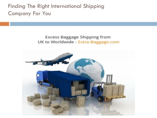 Excess Baggage Shipping from UK to Worldwide - Extra-Baggage