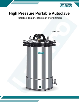 High pressure portable autoclave LT-HPA202 -Laboratory portable autoclave