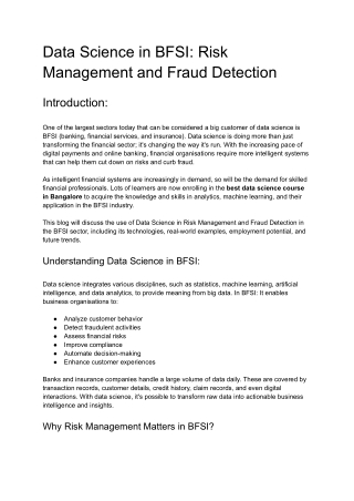 Data Science in BFSI_ Risk Management and Fraud Detection