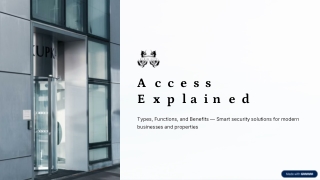 Access Control Systems Explained: Types, Functions, and Benefits