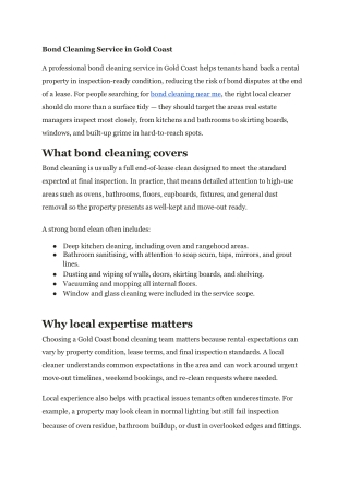 Quality Bond Cleaning Near Me for a Hassle-Free Move