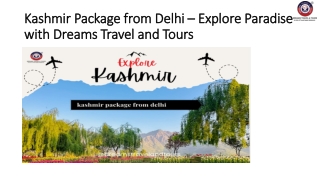 Kashmir Package from Delhi