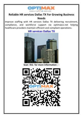 Reliable HR services Dallas TX For Growing Business Needs