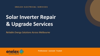 Solar Inverter Repair and Upgrade Services for Reliable Energy Across Melbourne