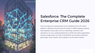 Salesforce: The Complete Enterprise CRM Guide 2026
