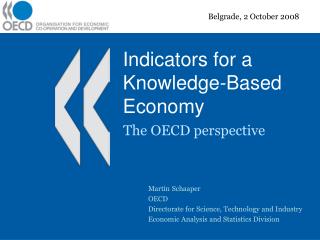 Indicators for a Knowledge-Based Economy