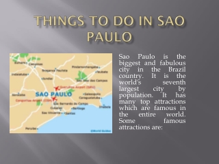 Things to do in Sao Paulo