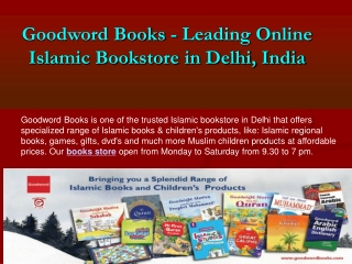 Select Premium Online Islamic Books Store in Delhi