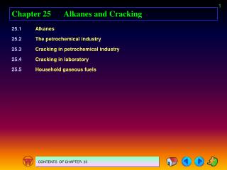 Chapter 25 Alkanes and Cracking