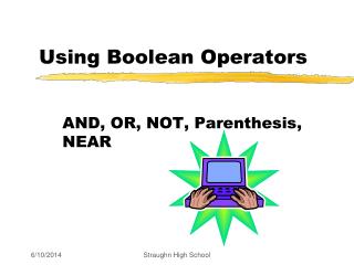 Using Boolean Operators