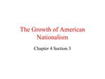 The Growth of American Nationalism