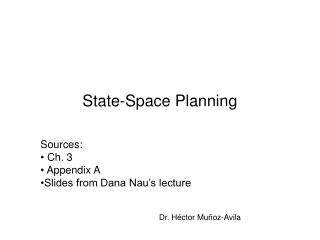 State-Space Planning