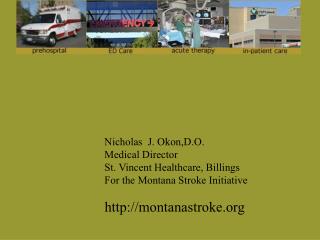 Nicholas J. Okon,D.O. Medical Director St. Vincent Healthcare, Billings For the Montana Stroke Initiative