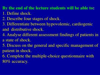 shock hypovolemic neurogenic ppt spinal vs define powerpoint presentation slideserve