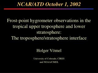 NCAR/ATD October 1, 2002