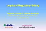Legal and Regulatory Setting