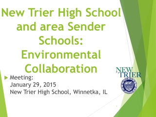 New Trier High School and area Sender Schools: Environmental Collaboration