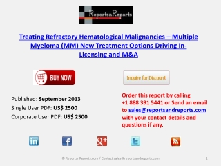 Treating Refractory Hematological Malignancies Therapeutic I