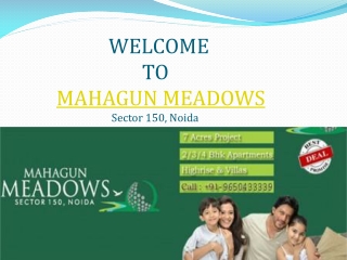 Mahagun Meadows new luxury flats Noida Extension