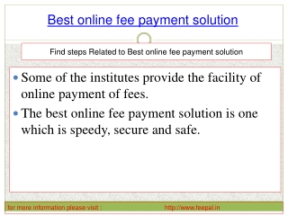 Feepal provide batter services for best online fee payment s