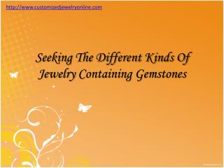 gemstones in different jewelries