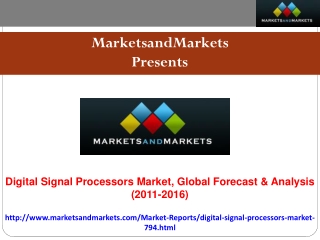 Research Report On Digital Signal Processors Market