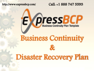 Business Continuity and Disaster Recovery Plan