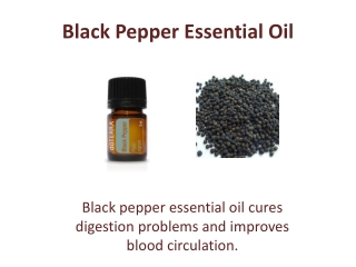Buy Black Pepper Essential Oil
