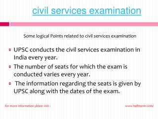 Steps of Civil Services examinaion