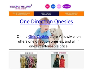 One Direction Onesies | Girls Clothes
