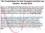 Hair Transplant for Men and Women in Liverpool UK