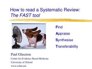 How to read a Systematic Review: The FAST tool