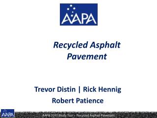 Recycled Asphalt Pavement