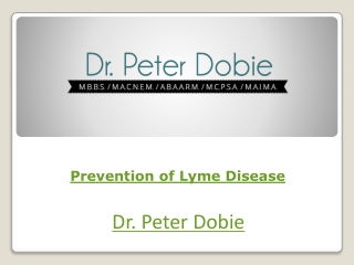 Prevention of Lyme Disease