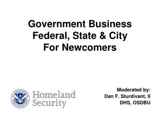 Government Business Federal, State &amp; City For Newcomers