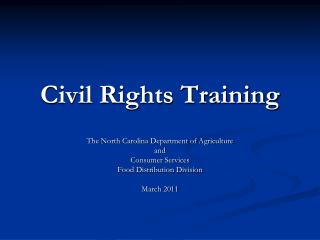 Civil Rights Training